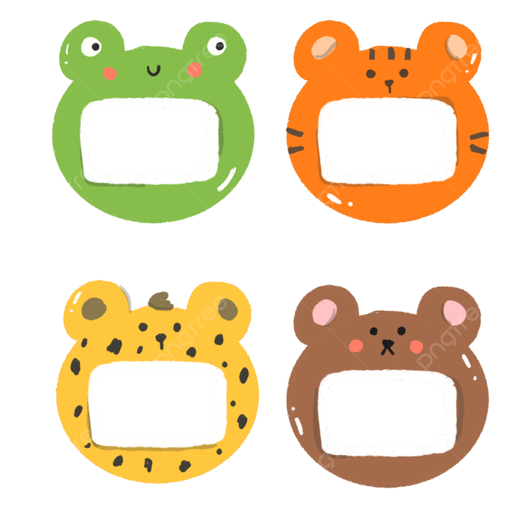 Cute Name Tag Clipart Transparent PNG Hd Cute Name Tag Animals 