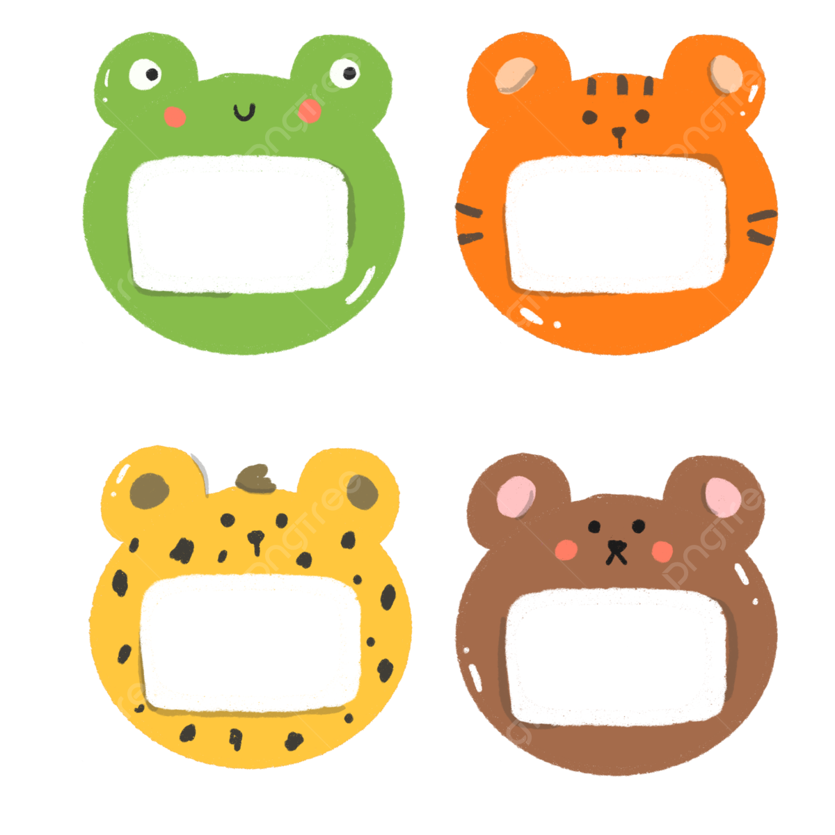 Cute Name Tag Clipart Transparent PNG Hd Cute Name Tag Animals