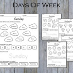 Days Of The Week Activity Printable Days Learning Folder Coloring