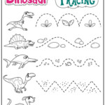 Dinosaur Learning Resources Preschool Tracing Tracing Worksheets