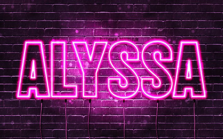 Download Wallpapers Alyssa 4k Wallpapers With Names Female Names