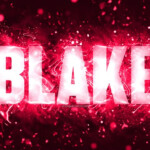 Download Wallpapers Happy Birthday Blake 4k Pink Neon Lights Blake