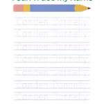 Downloadable Editable Name Tracing Worksheet Have Your Little One