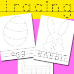 Easter Picture Word Tracing Printables Totschooling Toddler