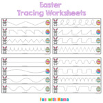 Easter Tracing Worksheets For Preschoolers Fun With Mama