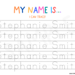 Editable Name Tags For Kindergarten Editable Name Practice For