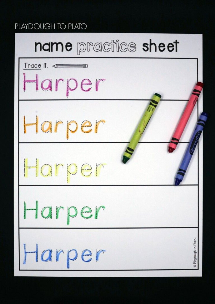Editable Name Tracing Preschool AlphabetWorksheetsFree