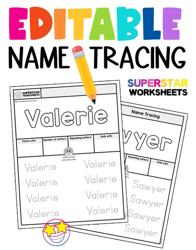 Editable Name Tracing Worksheets AlphabetWorksheetsFree