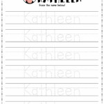 Editable Trace Name Worksheet