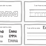 Emma Name Printables For Handwriting Practice And Name Tracing A To