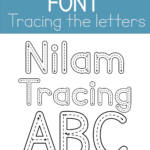Font For Kids Tracing Online Preschool Learning To Write