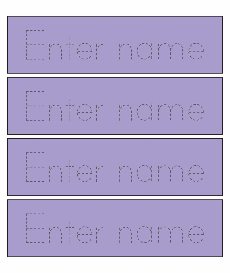 Free Printable Name Tracing Worksheets Name Tracing Generator