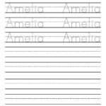 Free Printable Name Tracing Worksheets Writing Practice Preschool