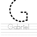 Gabriel Worksheet Name Worksheets Learning To Write Learning To