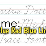 How To Install Cursive Dotted Trace Font Blu Red Blue Lines With Name