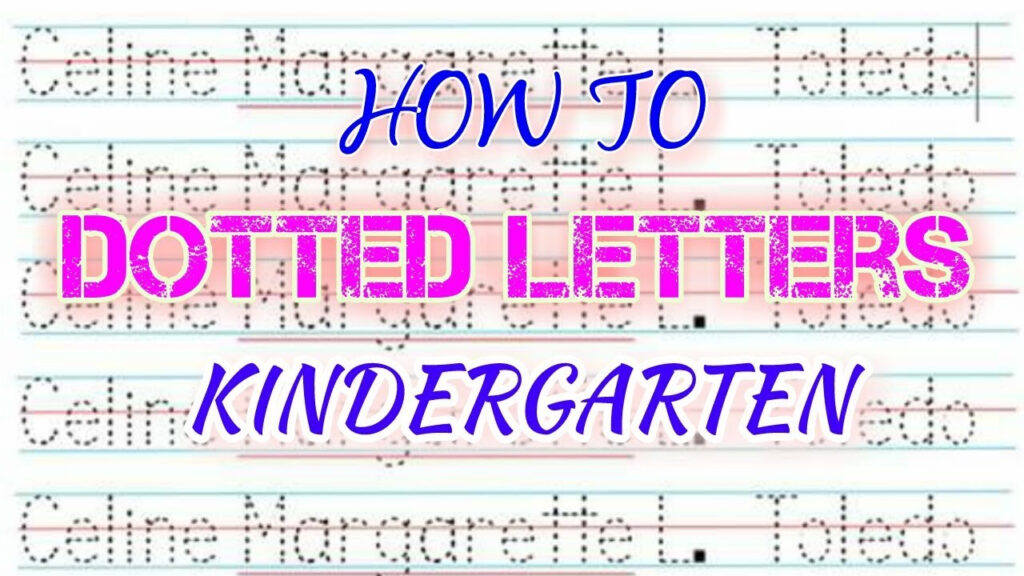 How To Make Dotted Letters Tagalog Kindergarten Throughout Name