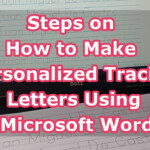 How To Make Tracing Letters In Microsoft Word