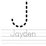 Jayden Worksheet Twisty Noodle Preschool Names Preschool Writing