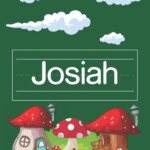 Josiah Tracing Book For Preschool Personalized Primary Tracing Book
