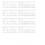 Kidzone Name Tracing TracingLettersWorksheets