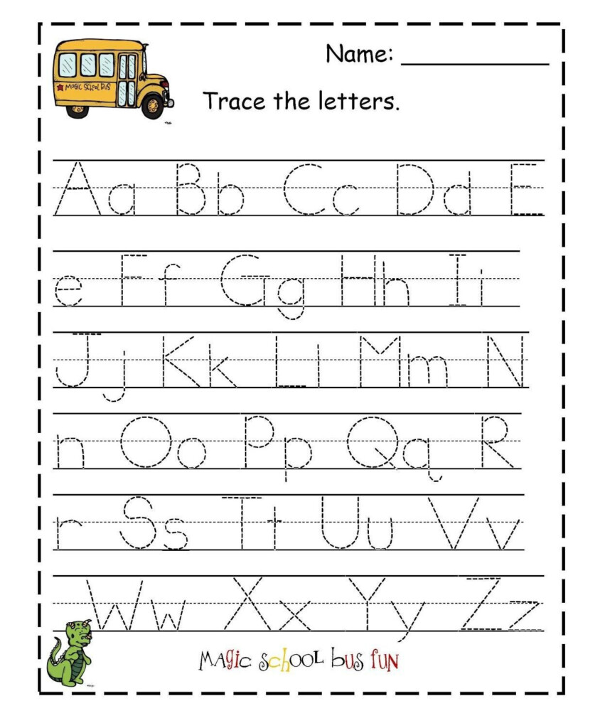 Kindergarten Name Tracing Worksheets Printable Kindergarten Worksheets
