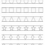 Kindergarten Tracing Lines Worksheets For 3 Year Olds Printable
