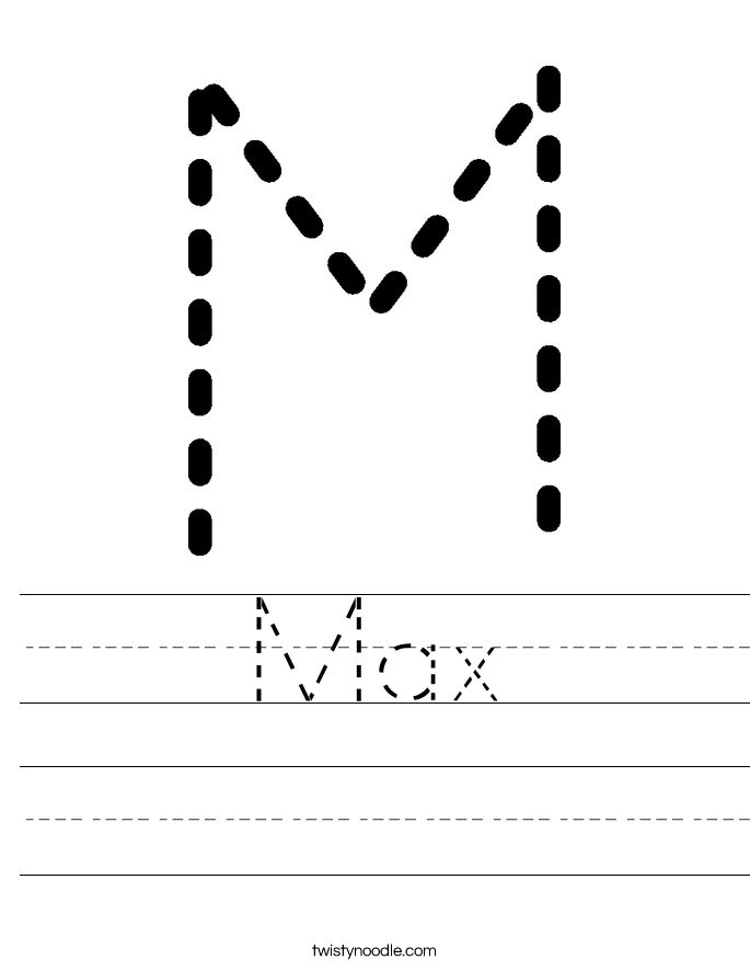 Max Worksheet Name Tracing Worksheets Handwriting Worksheets