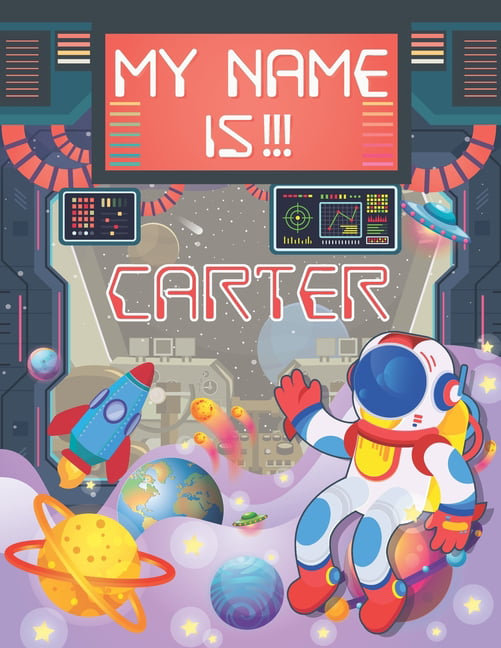 My Name Is Carter Personalized Primary Tracing Book Learning How To 