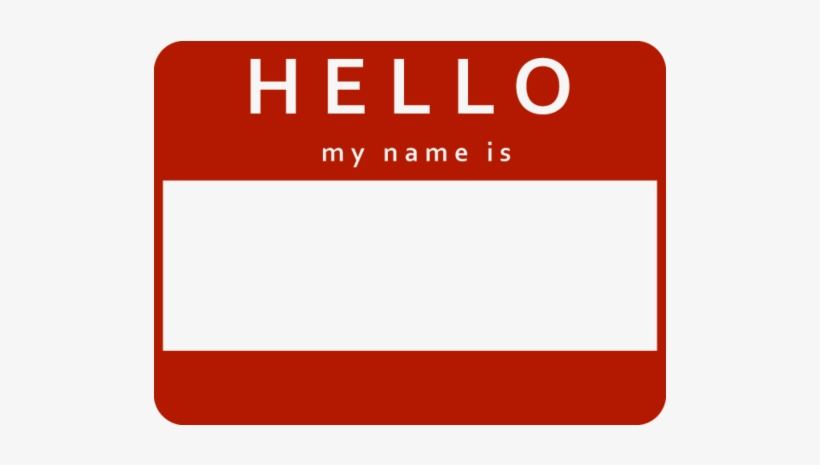 Name Tag Blank Name Tag Transparent PNG 750x750 Free Download On 