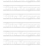 Name Tracing Mat PDF Customized Name Practice Name Tracing Etsy