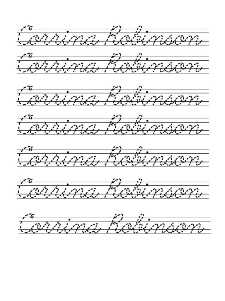 Name Tracing Victorian Modern Cursive Free Name Tracing Worksheets 