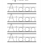 Name Tracing Worksheet Generator Preschool Worksheets