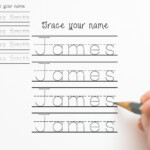 Name Tracing Worksheet James Nametracing Worksheets