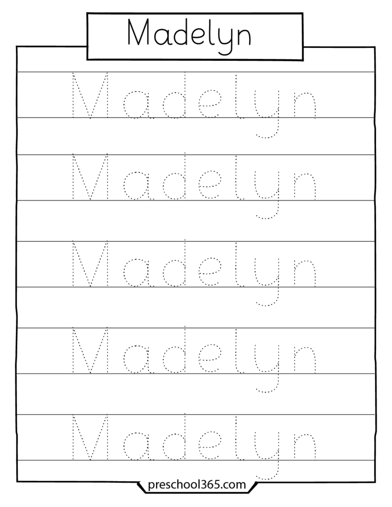 Name Tracing Worksheets For The Name Carsyn Nametracing Worksheets