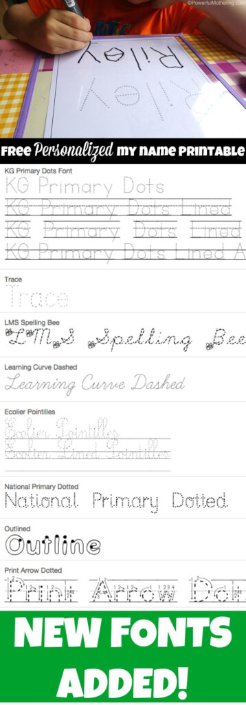 Name Tracing Worksheets Powerful Mothering Name Tracing Generator Free