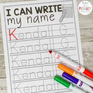 Tracing Name Practice For Preschoolers - Name Tracing Generator