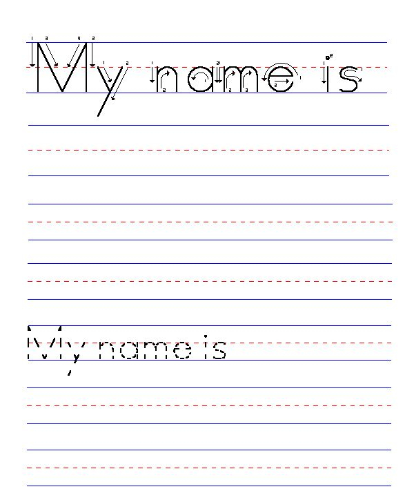Name Writing Practice Handwriting Freebie Kindergarten Names Name 