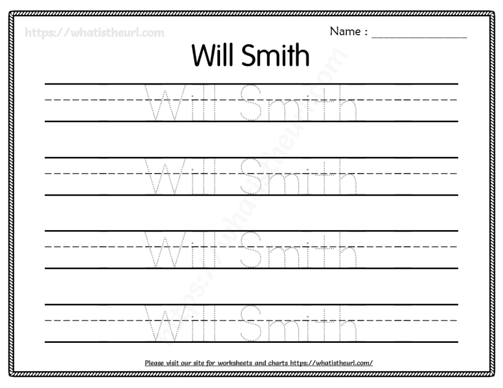 Personalized Name Tracing Worksheets Dot To Dot Name Tracing Website