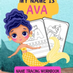 PERSONALIZED WORKBOOK TO LEARN TO WRITE HER NAME MY NAME IS AVA