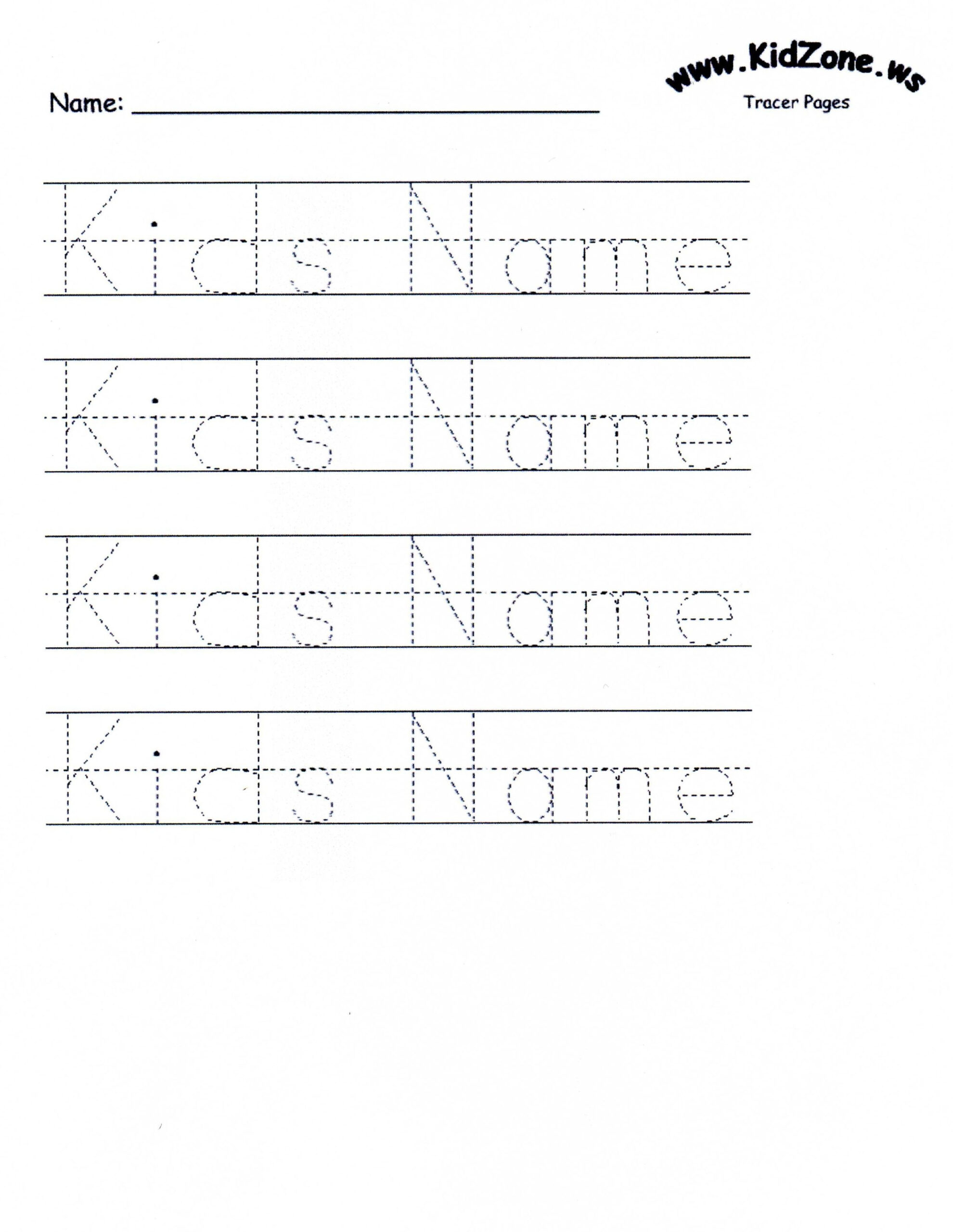 Pre K Custom Name Tracing AlphabetWorksheetsFree