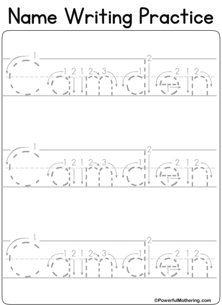 Pre K Name Tracing Worksheets AlphabetWorksheetsFree