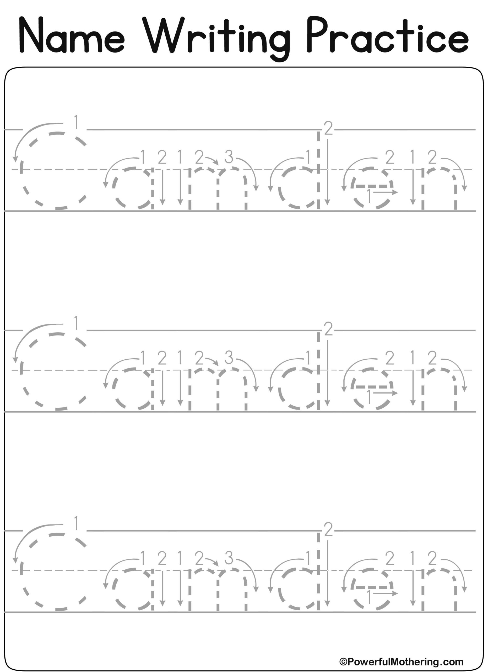 Pre K Name Tracing Worksheets AlphabetWorksheetsFree