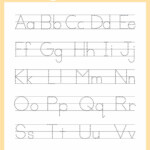Printable Abc Tracing Paper Tracing Alphabet Letters Abc Tracing