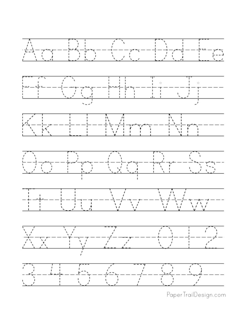 Printable Alphabet Practice Worksheets For Kindergarten Printable 