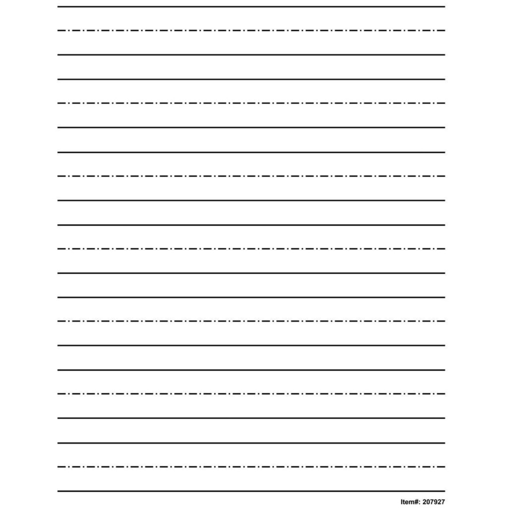 Top 1 Kindergarten Writing Paper With Lines For ABC Kids Cursive 