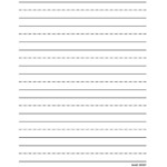 Top 1 Kindergarten Writing Paper With Lines For ABC Kids Cursive