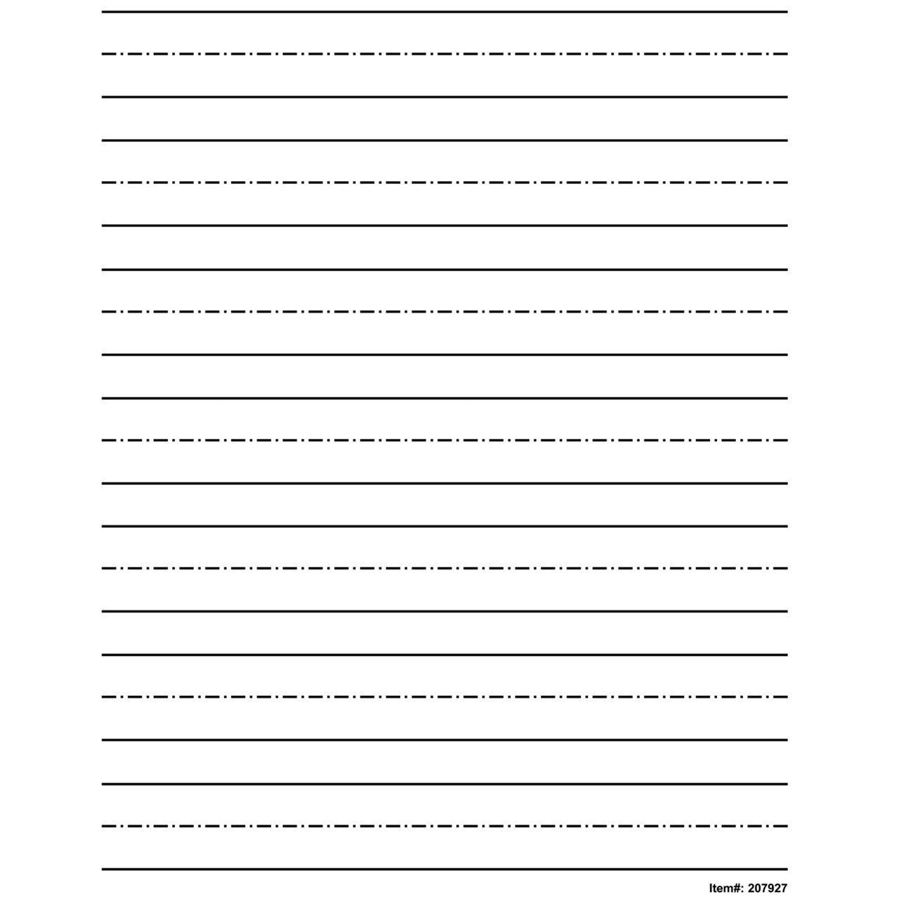 Top 1 Kindergarten Writing Paper With Lines For ABC Kids Handwriting 