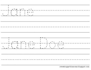 Traceable Free Printable Name Tracing Template Printable Templates ...