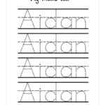Traceable Name Worksheets Activity Shelter