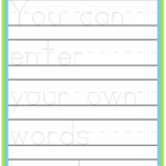 Tracing Name Worksheets Free